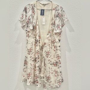 Black Swan Floral Lounge Wear Size L Excellent Condition